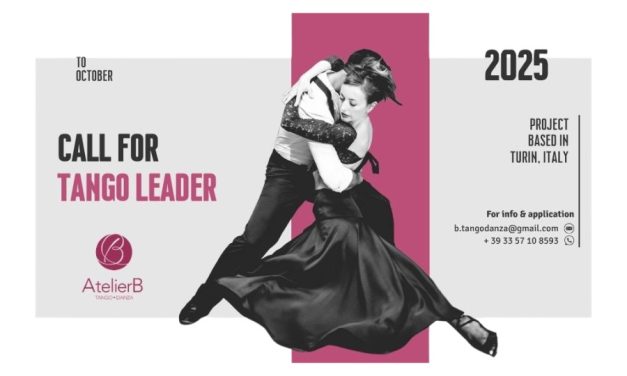 AtelierB TangoDanza Open Call For A Tango Dancer (leader role)