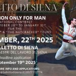 Audition Balletto di Siena Is Looking for Male Dancers