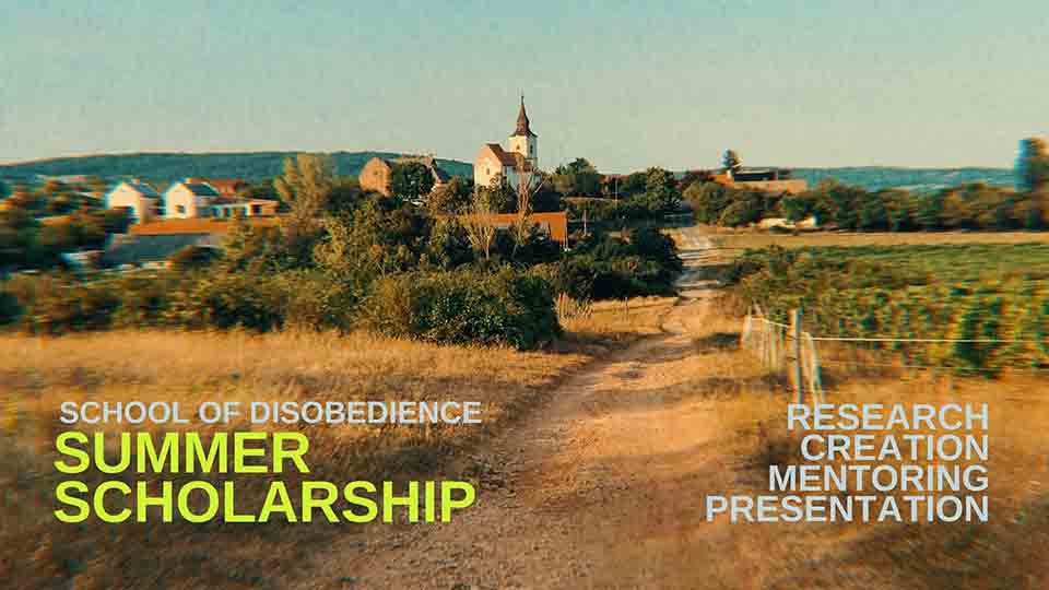Open Call: Scholarship With The School Of Disobedience